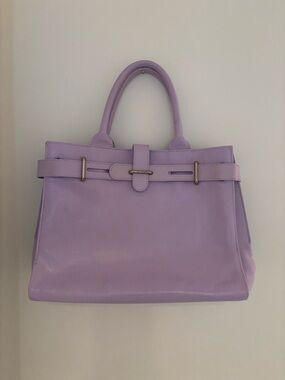 Furla lavender leather satchel bag $450 - Used Once!